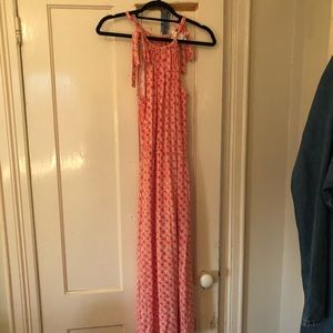 Ellie Kai Patterned Halter Maxi Dress
